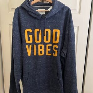 Old Navy Dark Blue Hoodie with Gold Lettering